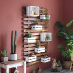 Wall Shelf System with Integrated Storage Boxes | Kelmera