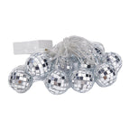 Warm LED Mirror Mosaic Ball Decorative String Lights | Kelmera
