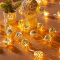 Warm LED Mirror Mosaic Ball Decorative String Lights | Kelmera