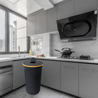 Waste Bin with Bamboo Lid | Kelmera