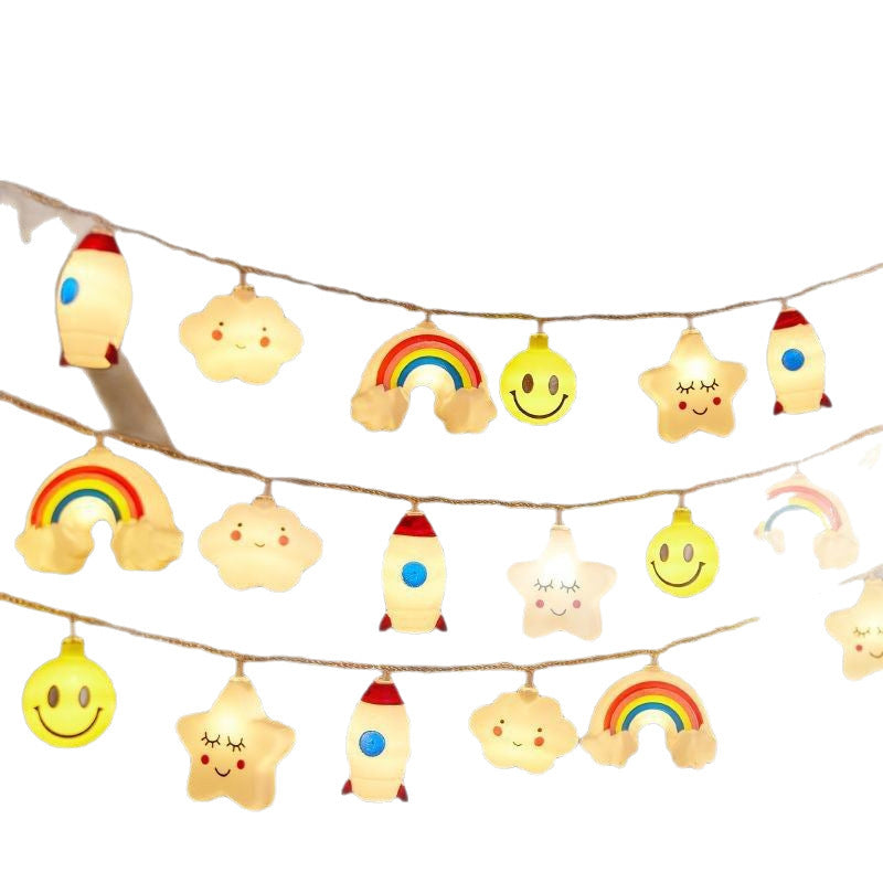 Waterproof Outdoor Rainbow Cloud LED String Lights | Kelmera