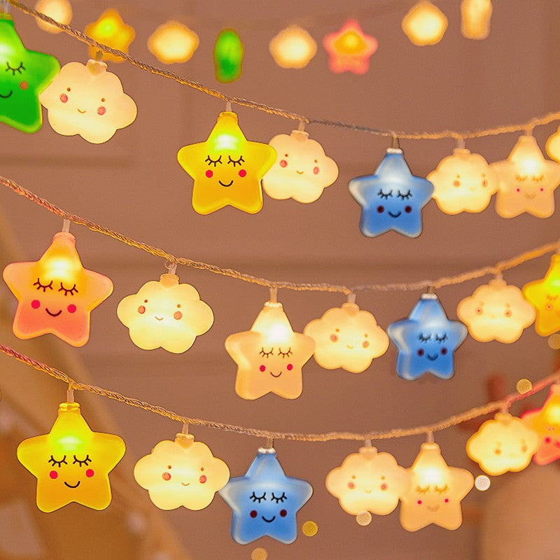 Waterproof Outdoor Rainbow Cloud LED String Lights | Kelmera