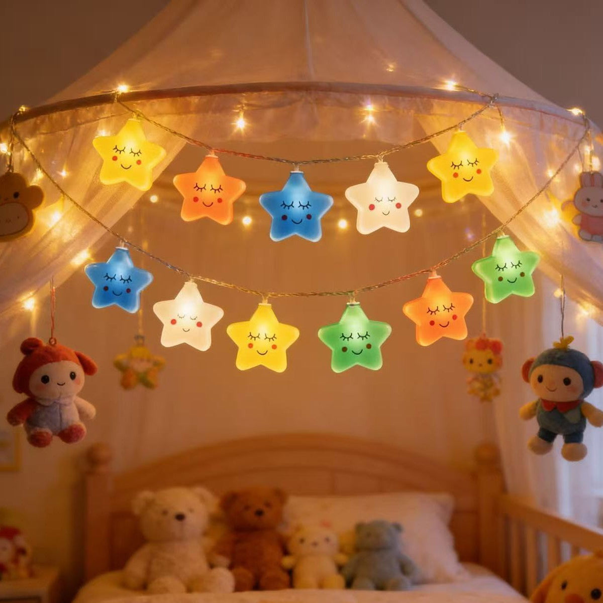 Waterproof Outdoor Rainbow Cloud LED String Lights | Kelmera