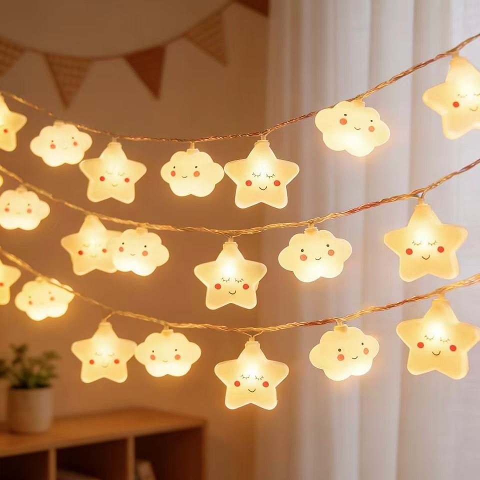 Waterproof Outdoor Rainbow Cloud LED String Lights | Kelmera