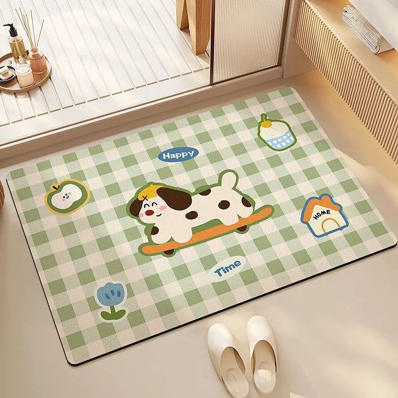 Welcome Home Cartoon Area Rug | Kelmera