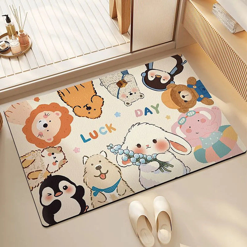 Welcome Home Cartoon Area Rug | Kelmera