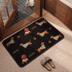 Welcome Mat with Cute Dog Design | Kelmera