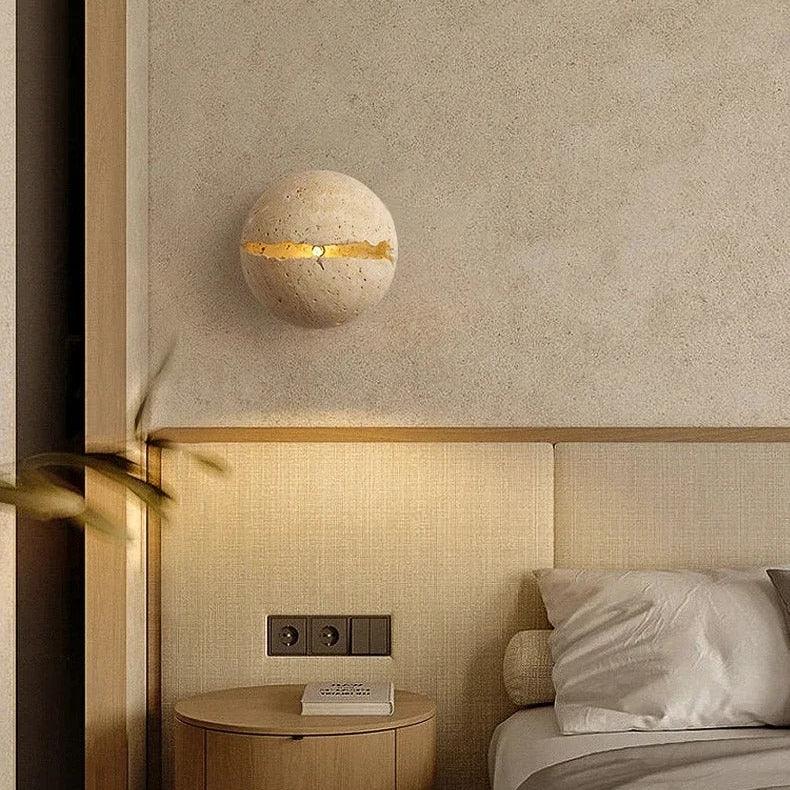 Wensella Travertine Wall Lamp