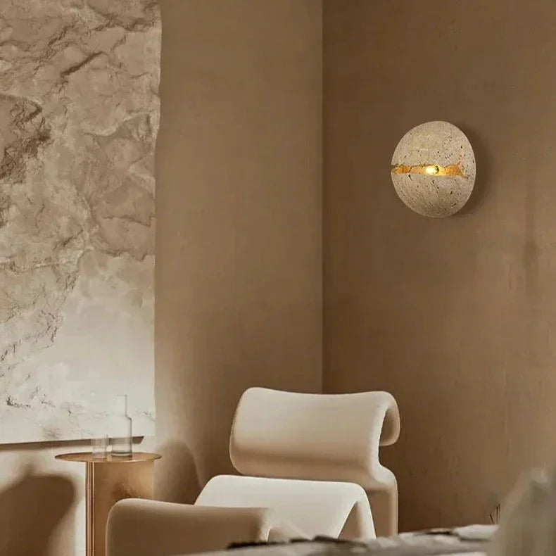 Wensella Travertine Wall Lamp