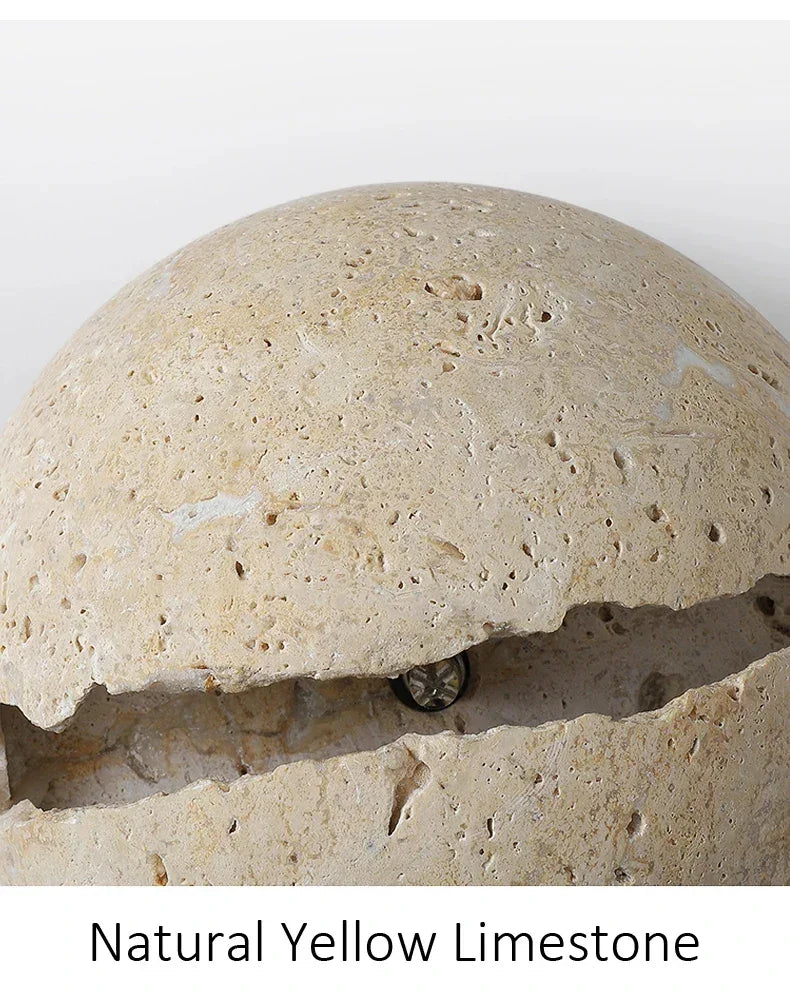 Wensella Travertine Wall Lamp