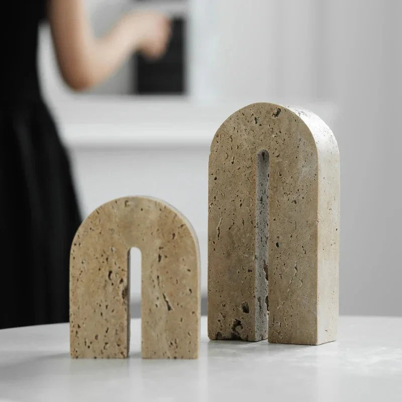 Wensona Travertine Bridge Bookend