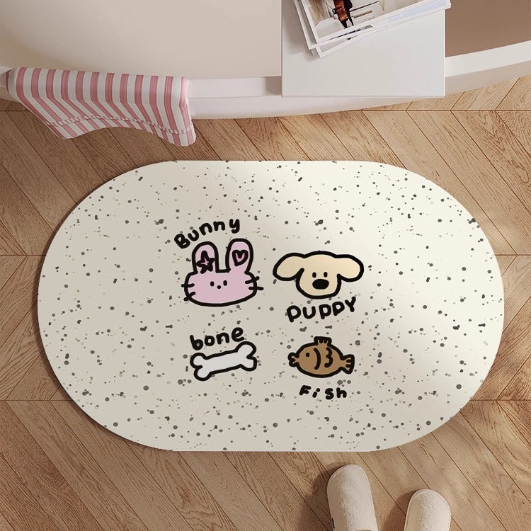 Whimsical Animal-Themed Bath Mat | Kelmera