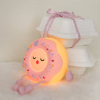 Whimsical Silicone-Shaped LED Night Light in Donut Form with Flexible Limbs | Kelmera