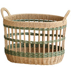 Wicker Basket Woven Natural Fiber Handcrafted | Kelmera