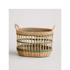 Wicker Basket Woven Natural Fiber Handcrafted | Kelmera