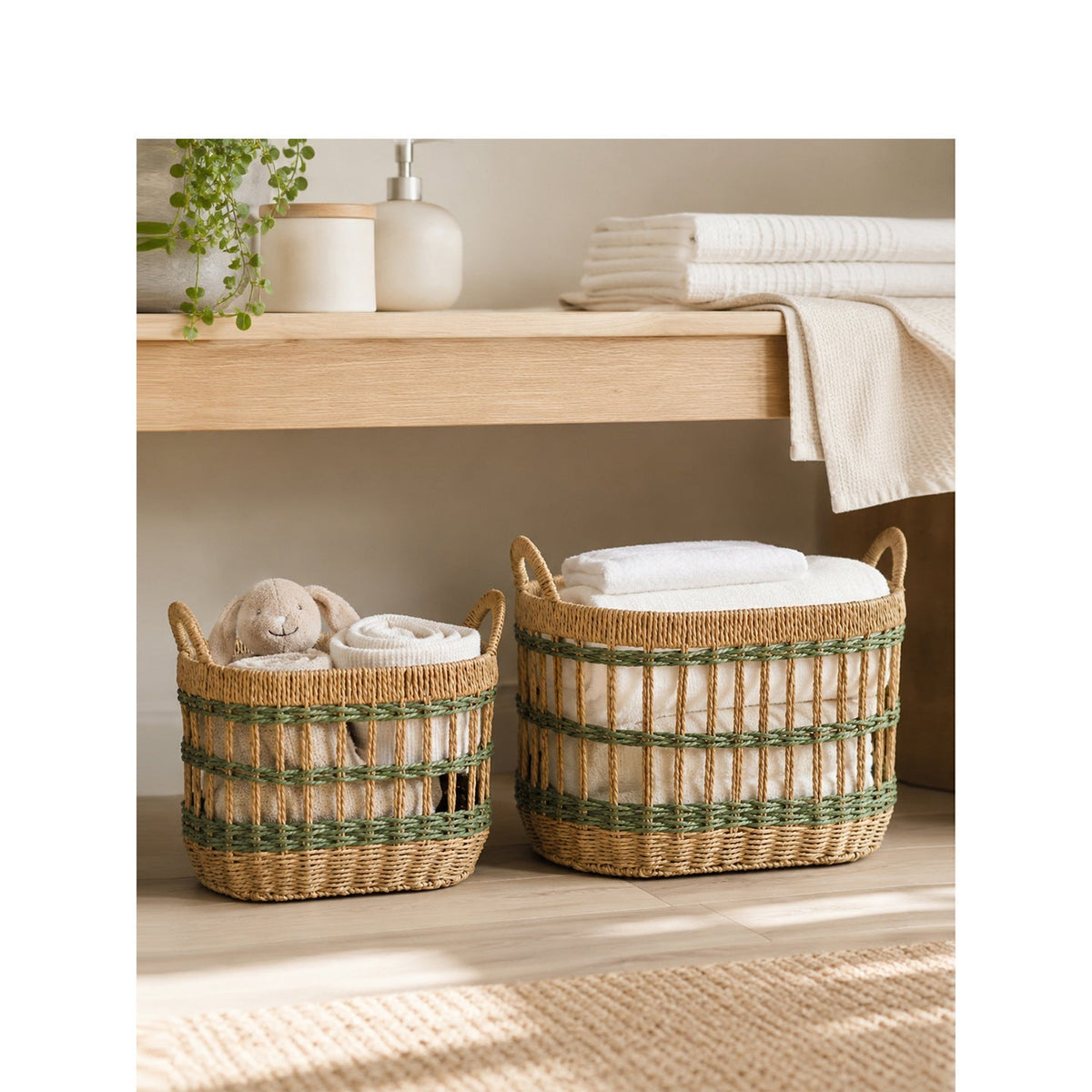 Wicker Basket Woven Natural Fiber Handcrafted | Kelmera