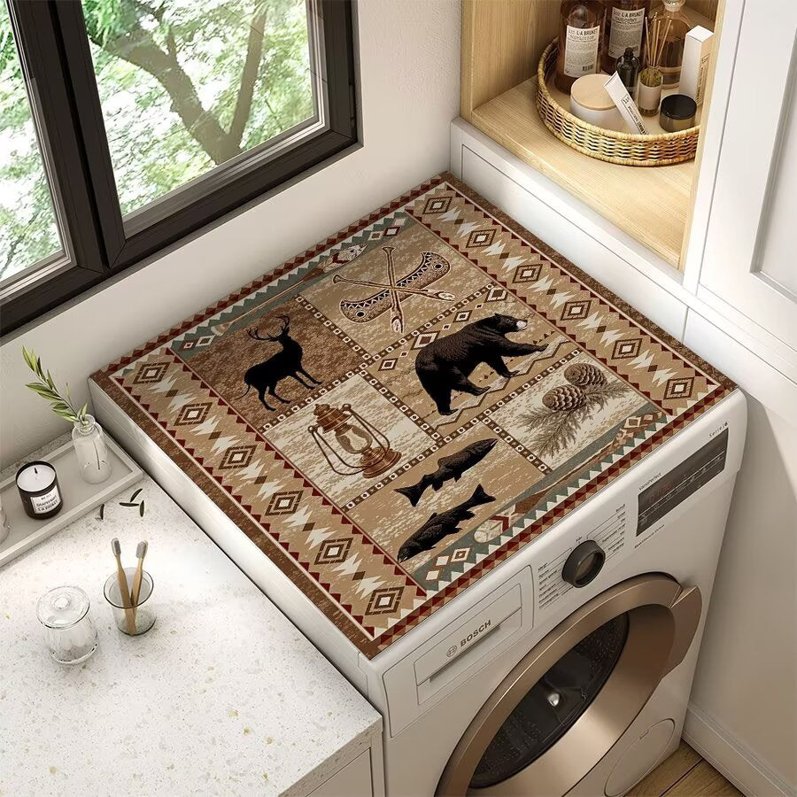 Wildlife-Themed Laundry Room Mat | Kelmera