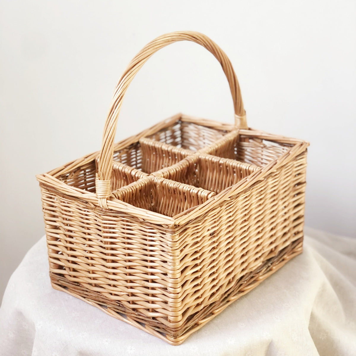 Willow Basket Woven Natural Fiber Handcrafted | Kelmera