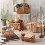 Willow Basket Woven Natural Fiber Handcrafted | Kelmera