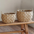 Willow Basket Woven Natural Fiber Soft Textile | Kelmera