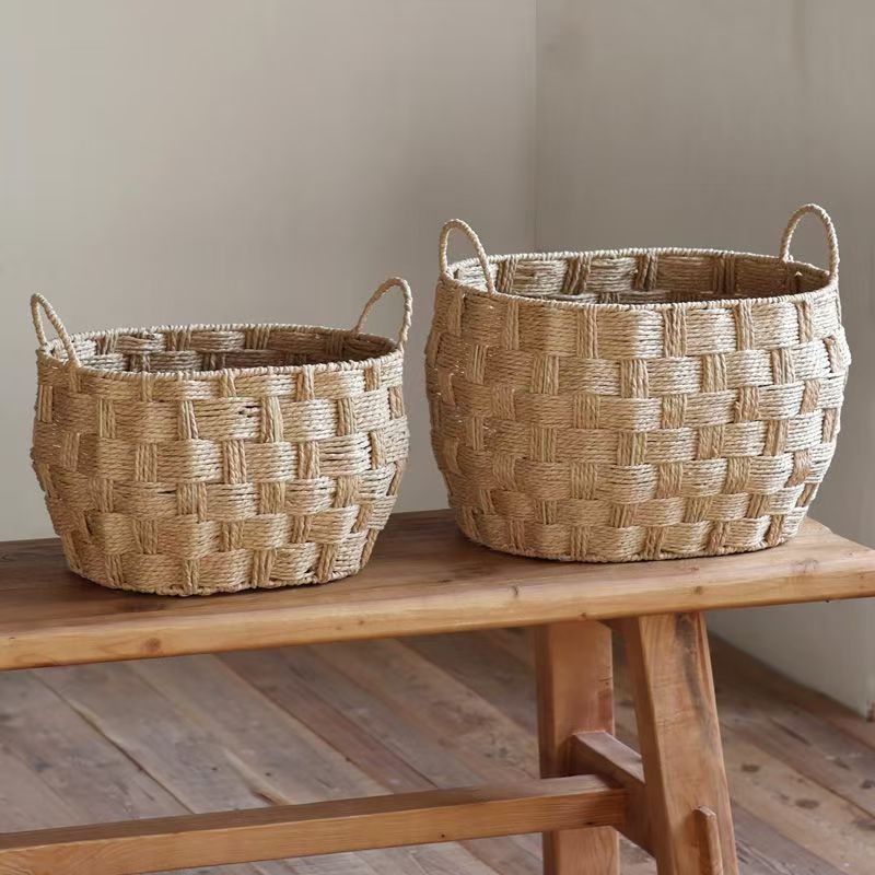 Willow Basket Woven Natural Fiber Soft Textile | Kelmera