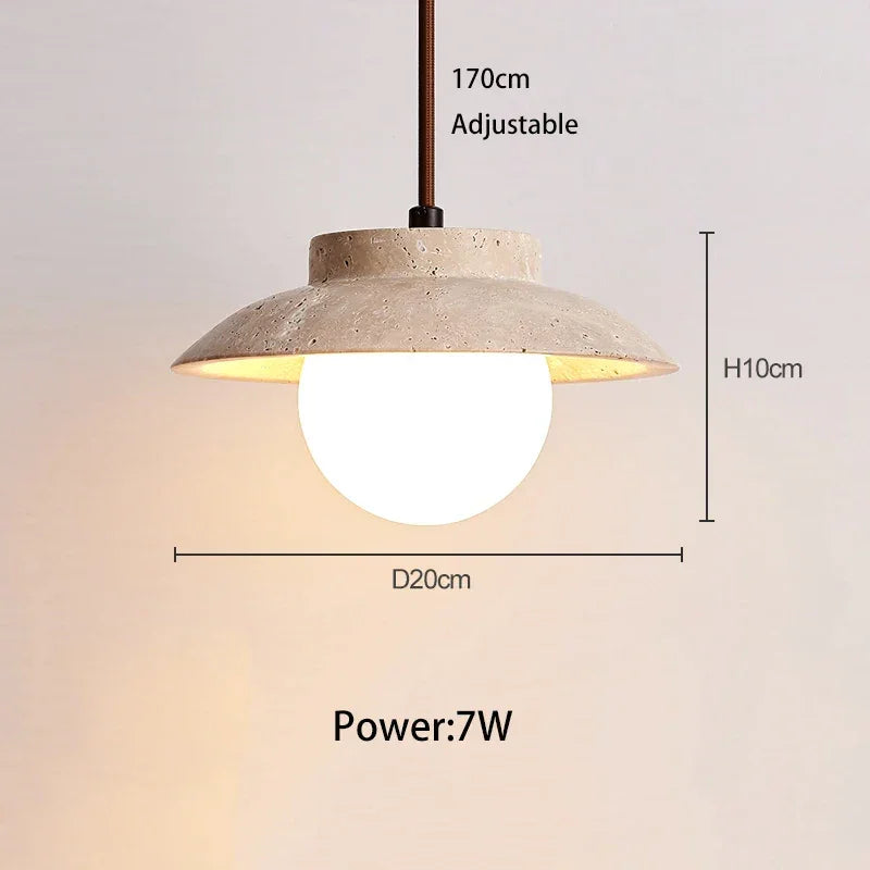 Wilunda Travertine Pendant Lamp