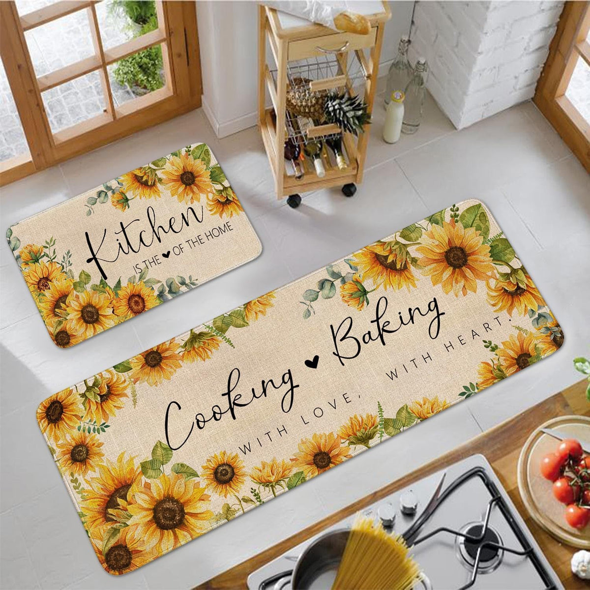 Wine-Themed Kitchen Runner Mat | Kelmera