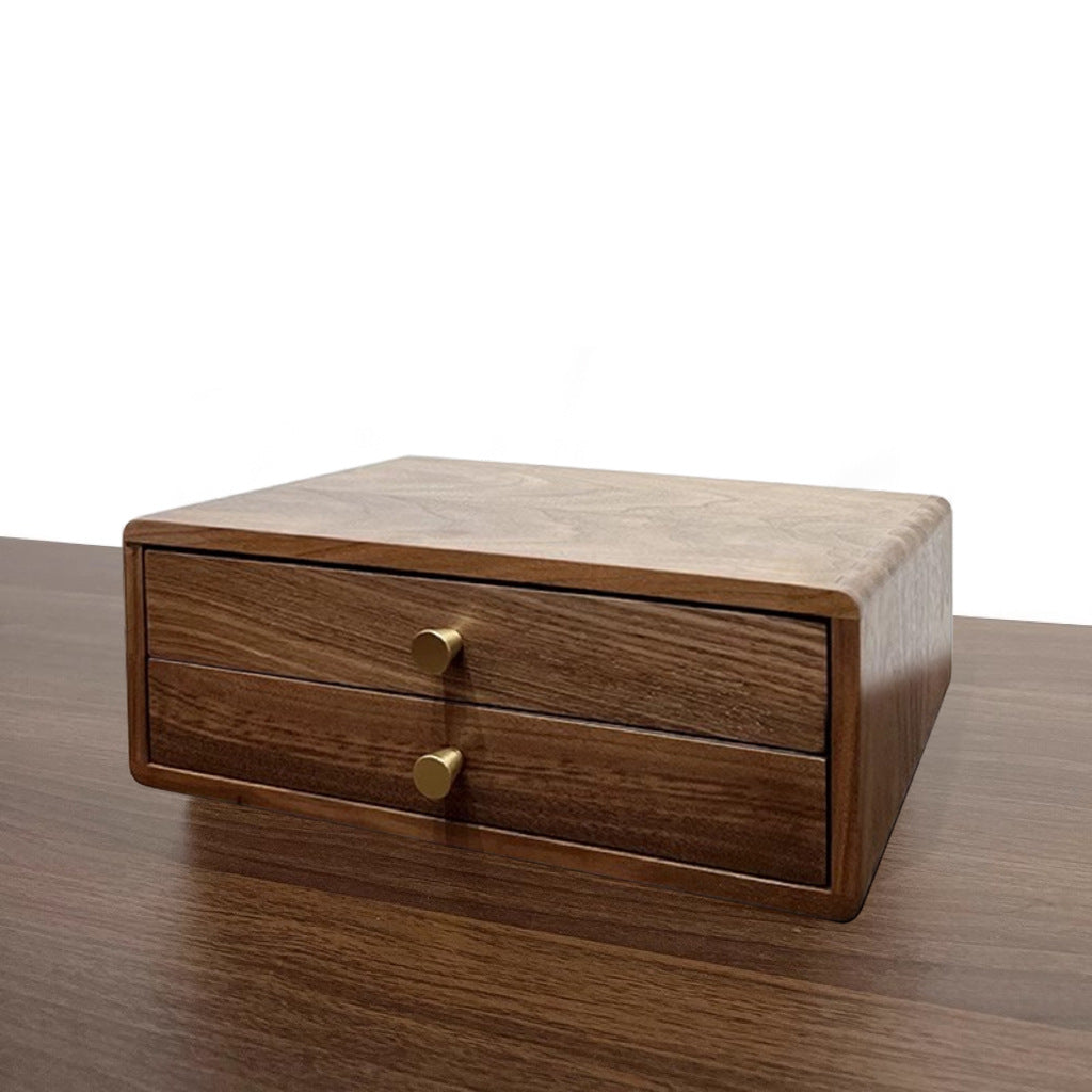 Wooden Jewelry Storage Box with Dual Drawers | Kelmera
