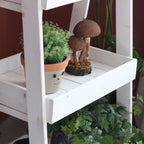 Wooden Shelf Gray White | Kelmera