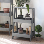 Wooden Shelf Gray White | Kelmera