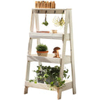 Wooden Shelf Gray White | Kelmera