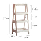 Wooden Shelf Gray White | Kelmera