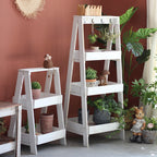 Wooden Shelf Gray White | Kelmera