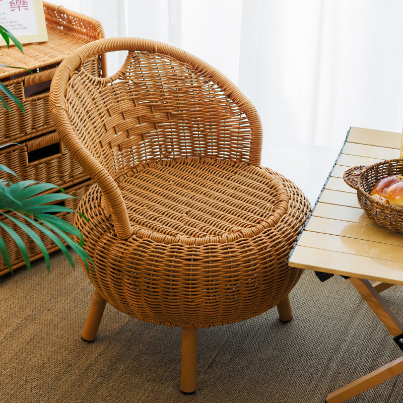 Woven Rattan Lounge Chair | Kelmera