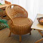 Woven Rattan Lounge Chair | Kelmera