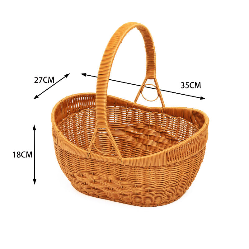 Woven Rattan Utility Basket | Kelmera