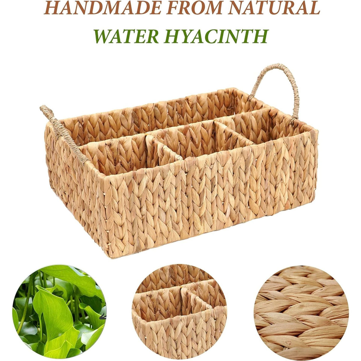 Woven Seagrass Organizer Basket | Kelmera