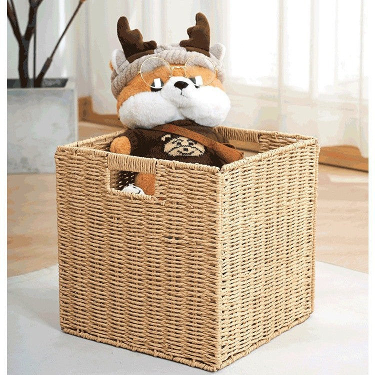 Woven Seagrass Toy Storage Container | Kelmera