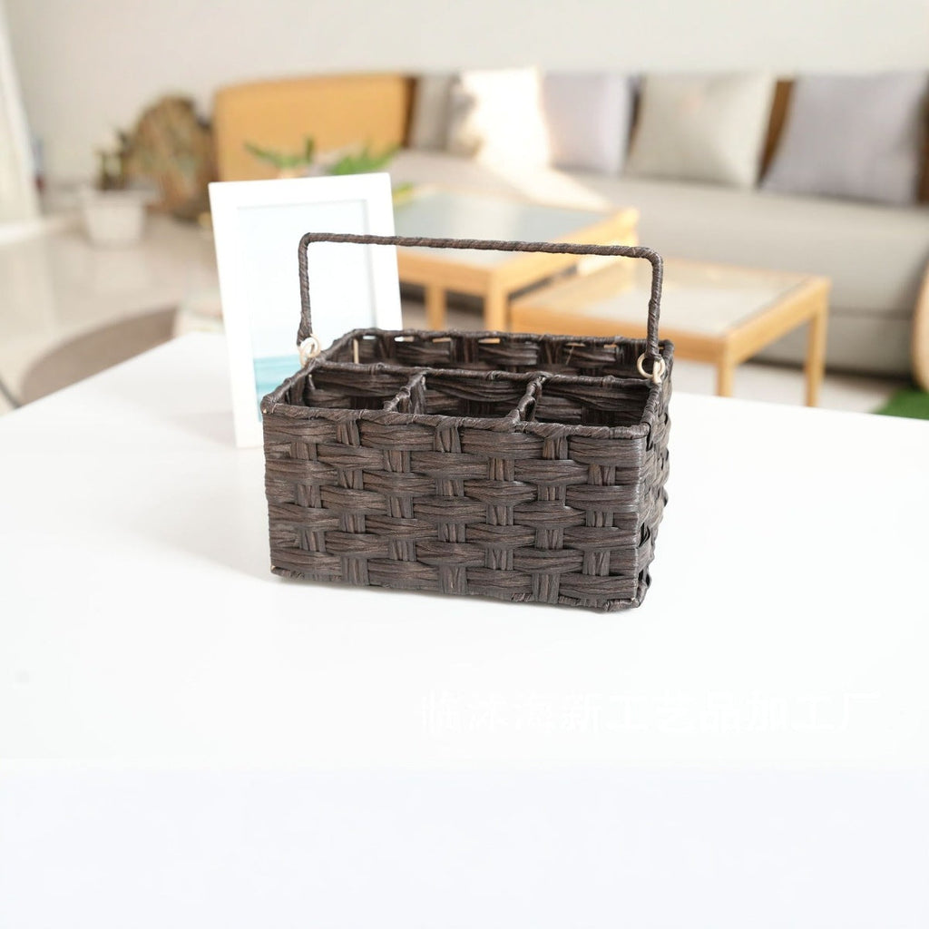 Woven Storage Basket 10.24 × 7.87 × 5.12 Inch | Kelmera