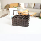 Woven Storage Basket 10.24 × 7.87 × 5.12 Inch | Kelmera