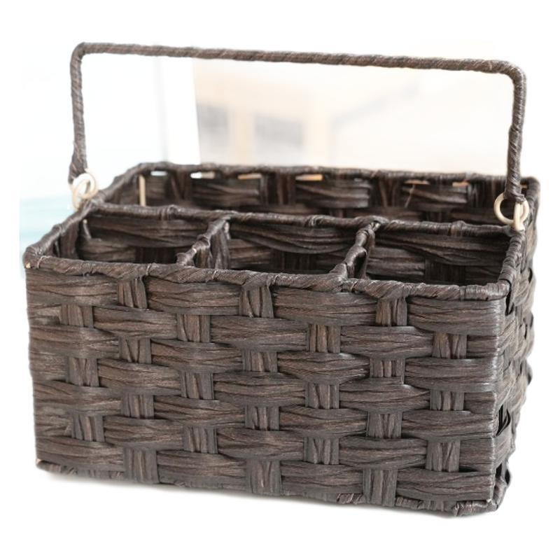 Woven Storage Basket 10.24 × 7.87 × 5.12 Inch | Kelmera