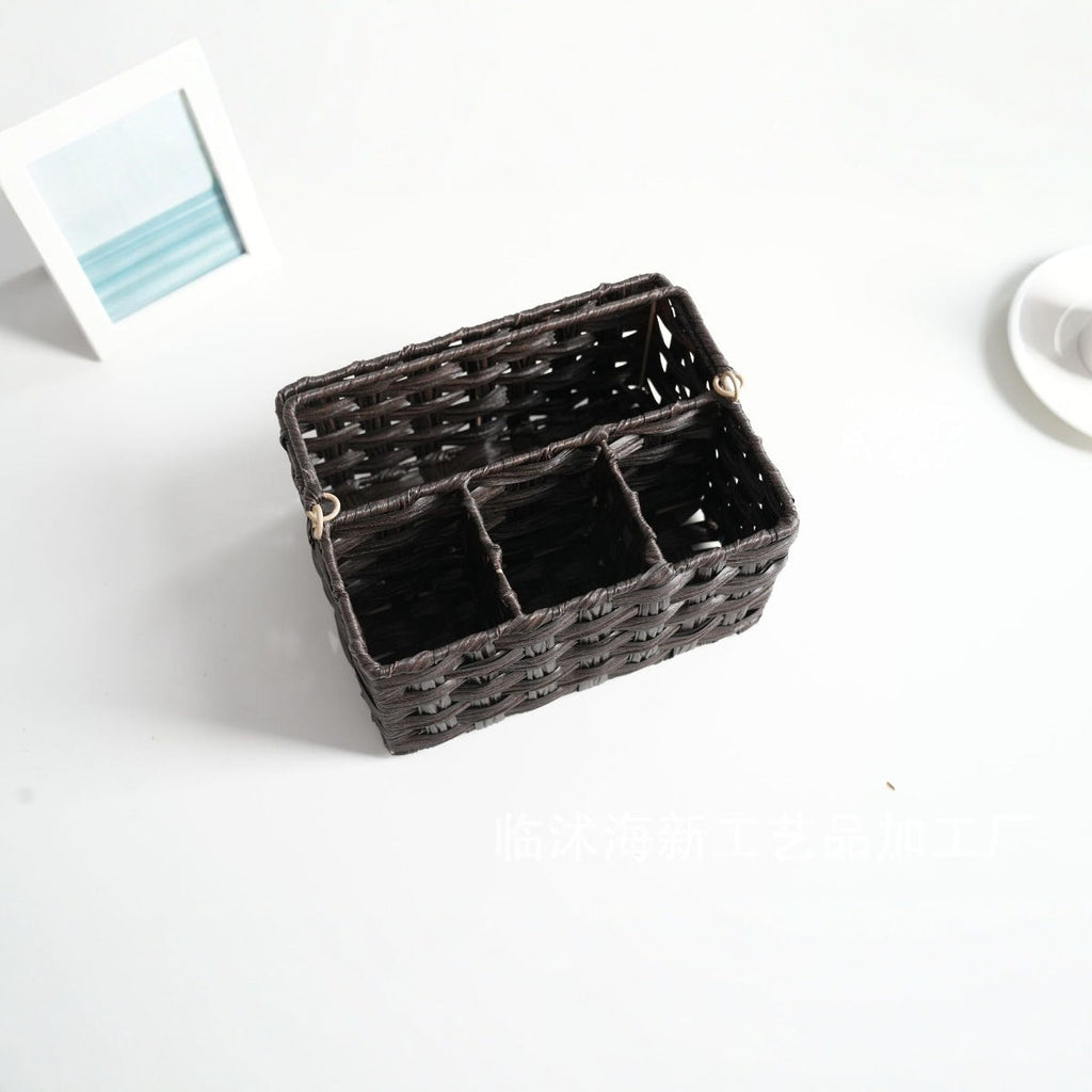 Woven Storage Basket 10.24 × 7.87 × 5.12 Inch | Kelmera