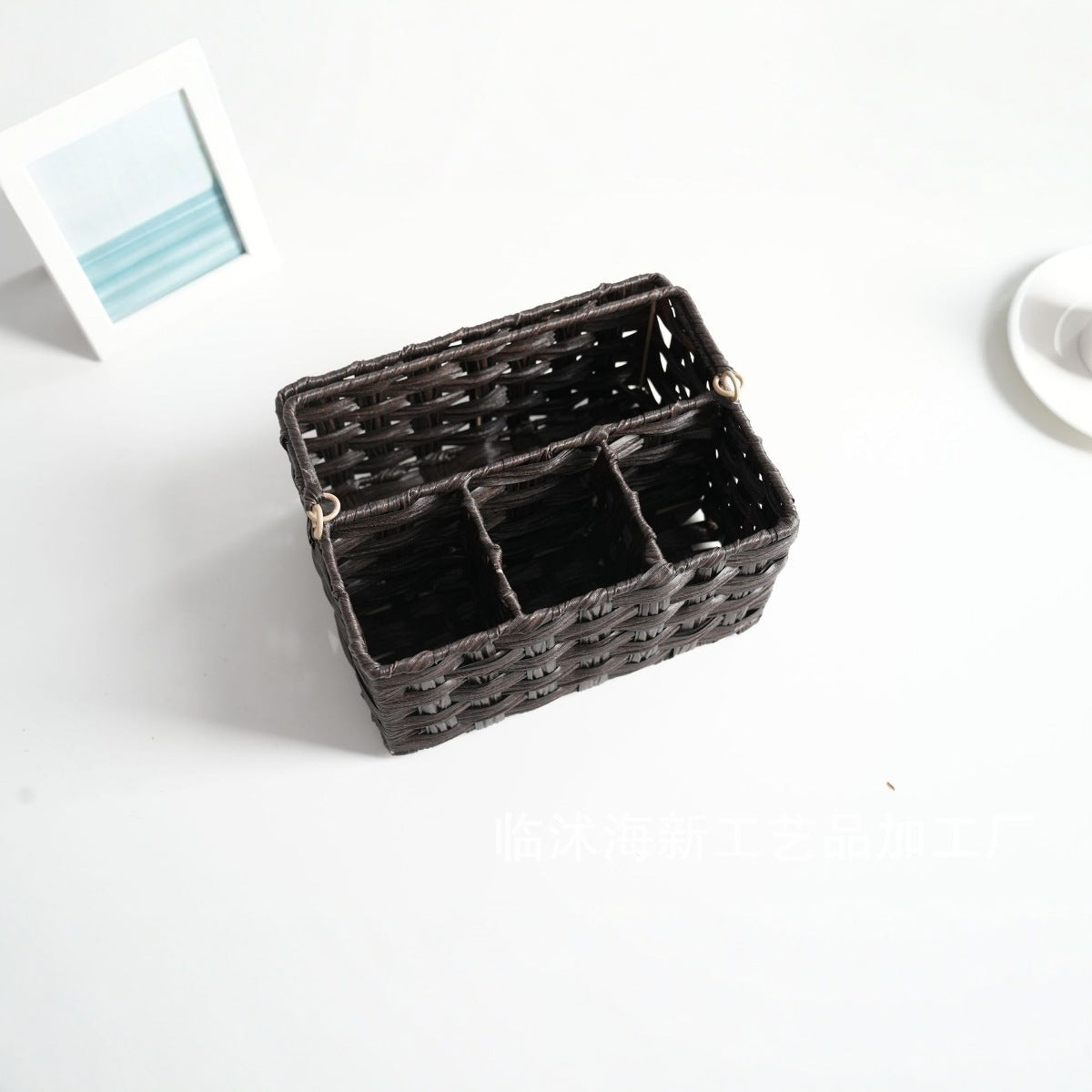 Woven Storage Basket 10.24 × 7.87 × 5.12 Inch | Kelmera
