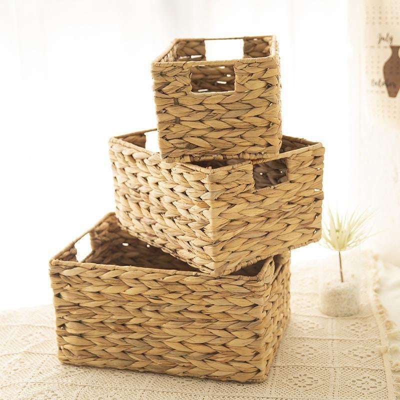 Woven Storage Basket 15.35 × 11 × 7.87 Inch | Kelmera