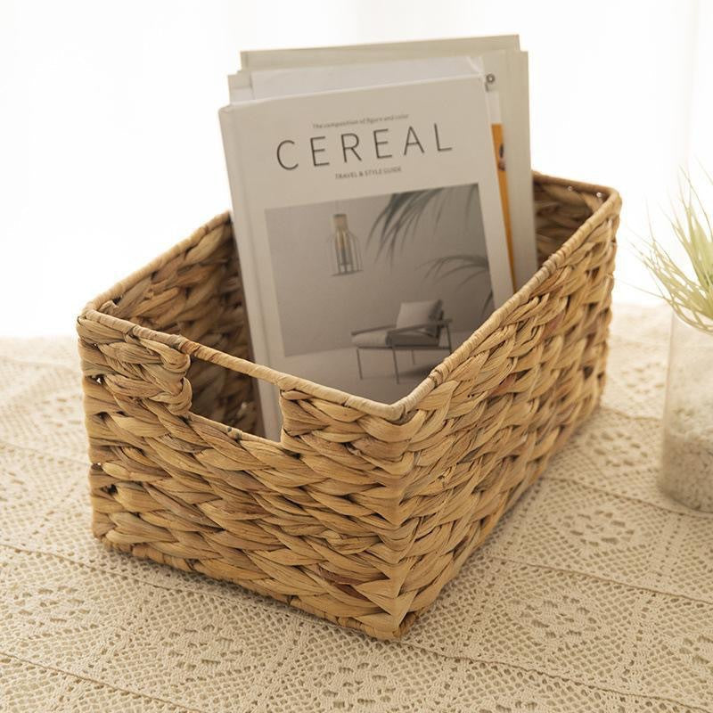 Woven Storage Basket 15.35 × 11 × 7.87 Inch | Kelmera