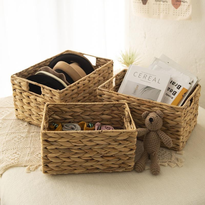 Woven Storage Basket 15.35 × 11 × 7.87 Inch | Kelmera