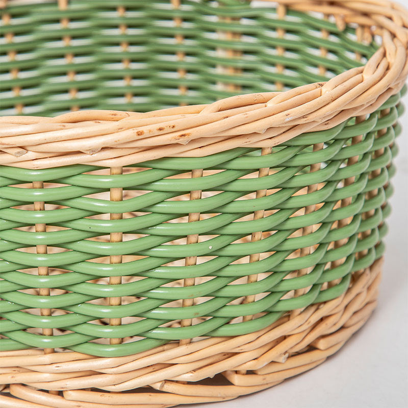 Woven Storage Basket 9.45 × 9.45 × 4.13 Inch | Kelmera