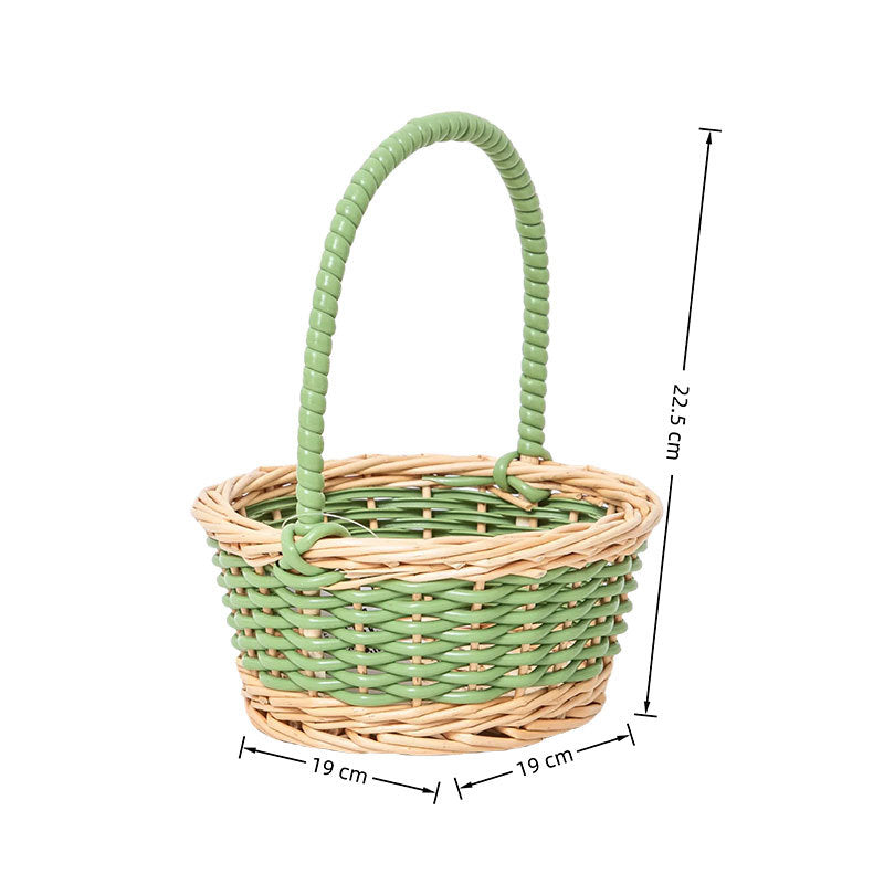 Woven Storage Basket 9.45 × 9.45 × 4.13 Inch | Kelmera
