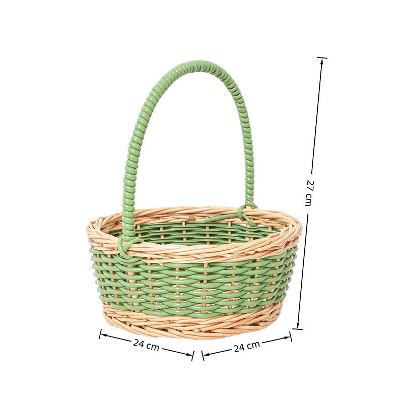 Woven Storage Basket 9.45 × 9.45 × 4.13 Inch | Kelmera