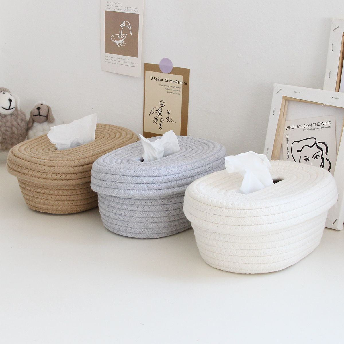 Woven Storage Basket Brown Gray | Kelmera